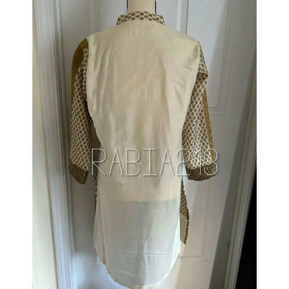 PAKISTANI INDIAN DESIGNER SEMI FORMAL KURTA DRESS - Picture 6 of 6